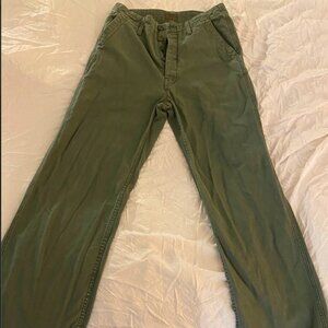 MOTHER khaki green trousers